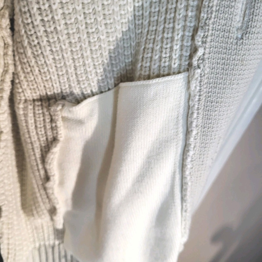 Tommy Hilfiger Men's ‎ Size L Cream Cotton Cardigan Sweater  Old Money Academia - Picture 8 of 12